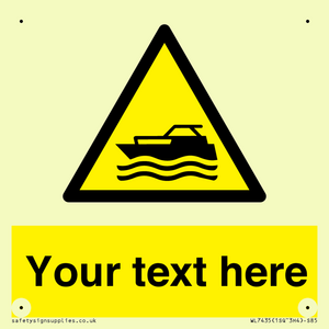 Custom Warning motorised watercraft